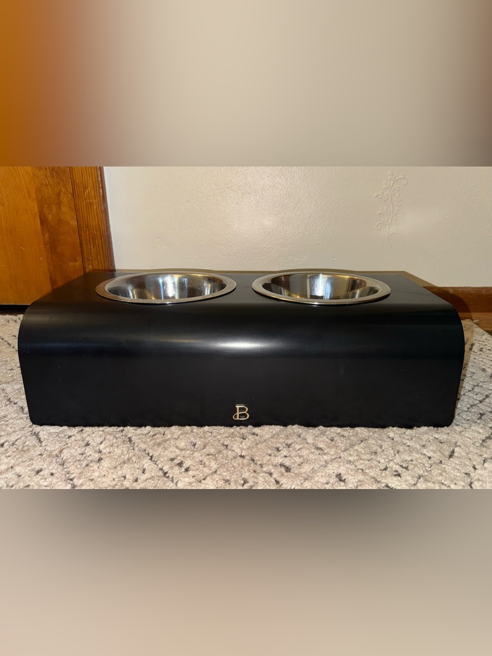 Beautiful Double Elevated Stainless Steel Pet Bowl